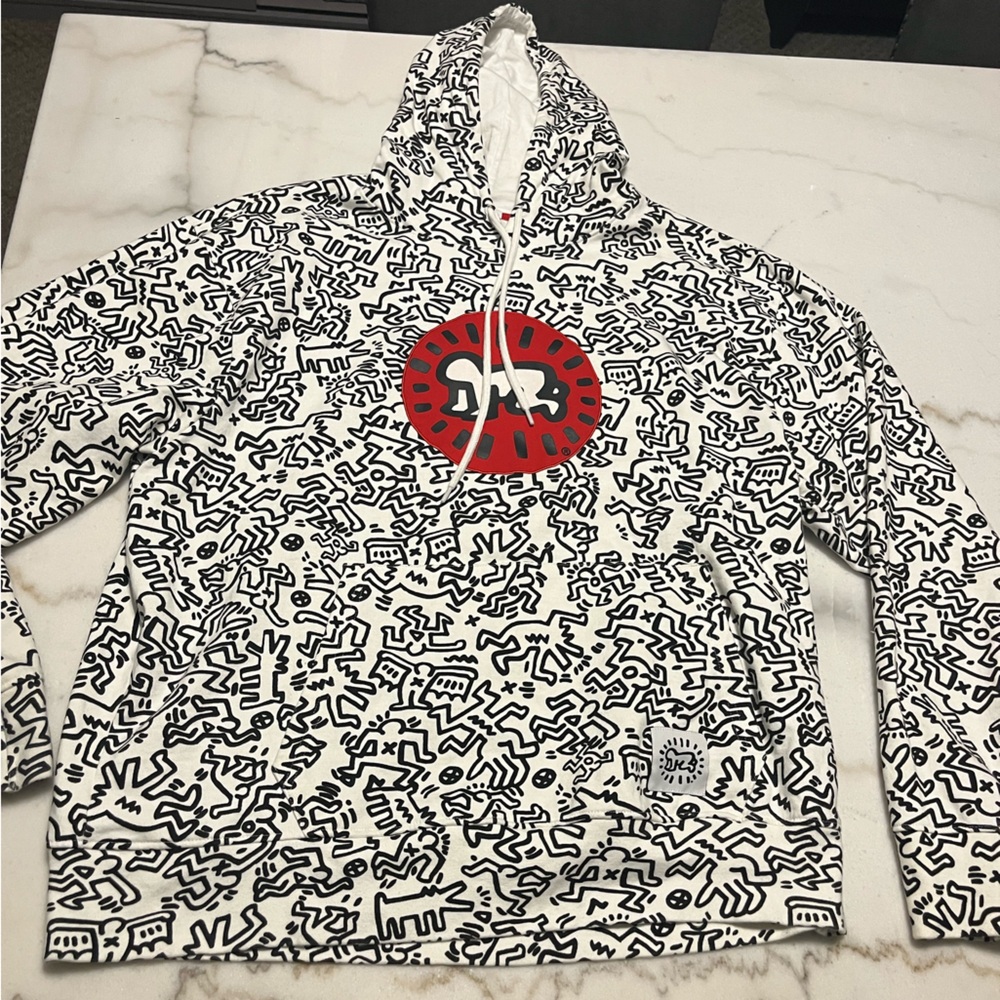 Fashion nova Black and White Hoodie